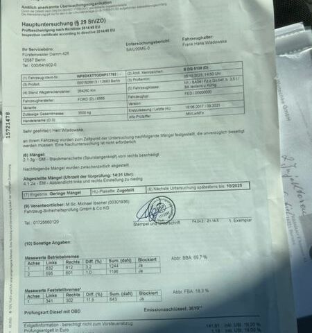 Белый Форд Транзит, объемом двигателя 2 л и пробегом 326 тыс. км за 18400 $, фото 37 на Automoto.ua