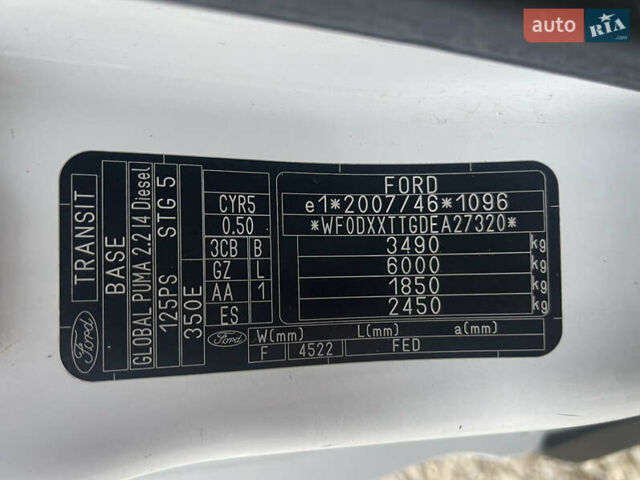 Белый Форд Транзит, объемом двигателя 2.2 л и пробегом 380 тыс. км за 14500 $, фото 42 на Automoto.ua