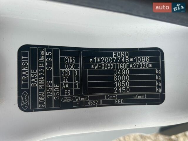Белый Форд Транзит, объемом двигателя 2.2 л и пробегом 380 тыс. км за 14000 $, фото 45 на Automoto.ua