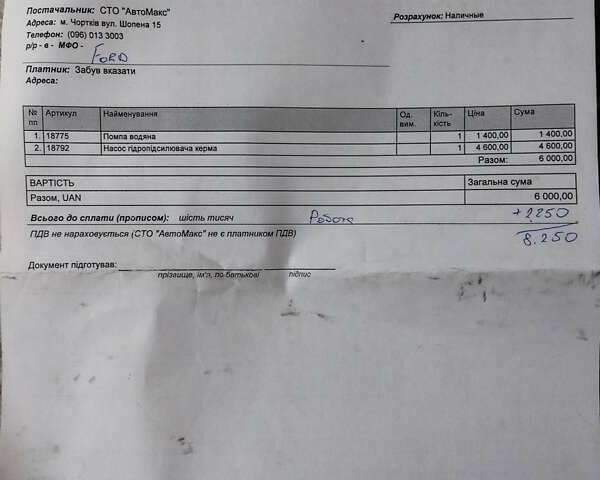 Белый Форд Транзит, объемом двигателя 2 л и пробегом 160 тыс. км за 4000 $, фото 6 на Automoto.ua