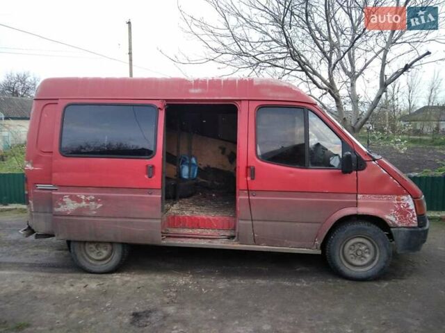 Красный Форд Транзит, объемом двигателя 2.4 л и пробегом 100 тыс. км за 1500 $, фото 2 на Automoto.ua