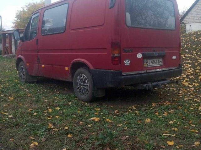 Красный Форд Транзит, объемом двигателя 2.5 л и пробегом 330 тыс. км за 3000 $, фото 1 на Automoto.ua