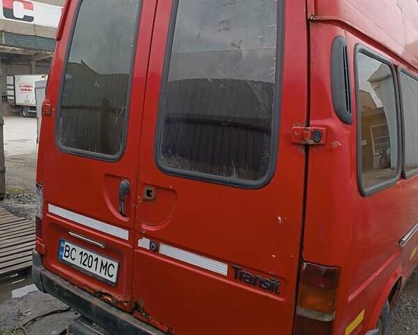 Красный Форд Транзит, объемом двигателя 2.5 л и пробегом 256 тыс. км за 1800 $, фото 1 на Automoto.ua