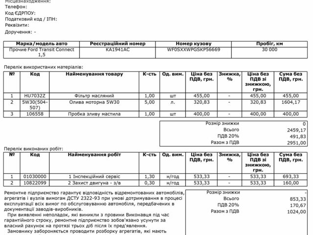Червоний Форд Транзит, об'ємом двигуна 1.5 л та пробігом 68 тис. км за 15500 $, фото 3 на Automoto.ua