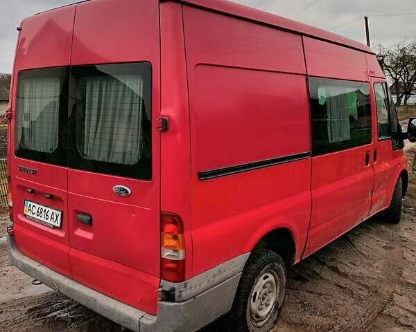 Красный Форд Транзит, объемом двигателя 2 л и пробегом 273 тыс. км за 3800 $, фото 2 на Automoto.ua