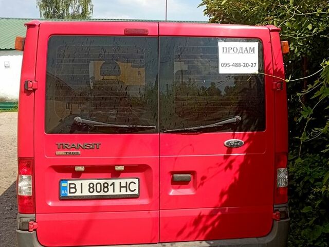 Червоний Форд Транзит, об'ємом двигуна 2.2 л та пробігом 280 тис. км за 9150 $, фото 2 на Automoto.ua