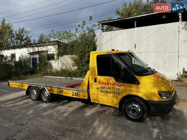 Жовтий Форд Транзит, об'ємом двигуна 2.4 л та пробігом 470 тис. км за 11500 $, фото 1 на Automoto.ua