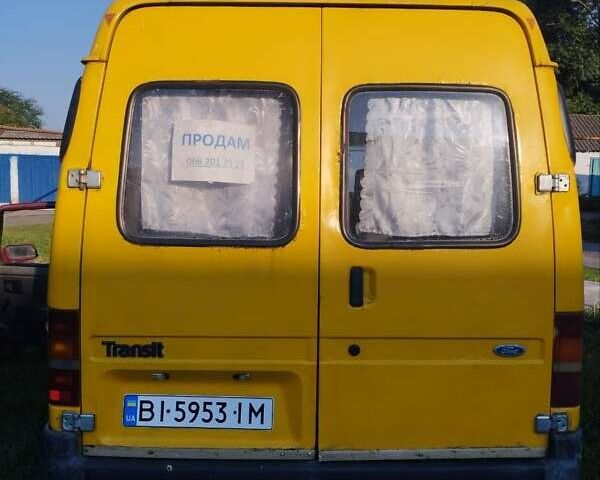 Желтый Форд Транзит, объемом двигателя 2.5 л и пробегом 420 тыс. км за 2800 $, фото 1 на Automoto.ua