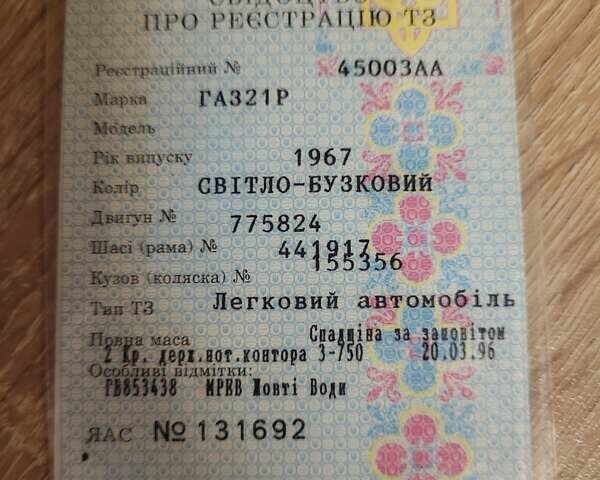 ГАЗ 21 Волга, объемом двигателя 0 л и пробегом 100 тыс. км за 479 $, фото 3 на Automoto.ua