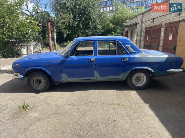 Синий ГАЗ 24-10 Волга, объемом двигателя 2.45 л и пробегом 100 тыс. км за 1000 $, фото 1 на Automoto.ua