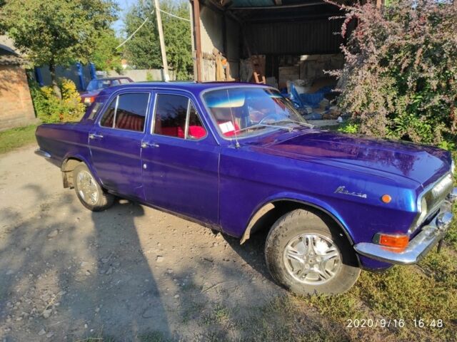 Синий ГАЗ 24, объемом двигателя 2 л и пробегом 100 тыс. км за 1500 $, фото 1 на Automoto.ua