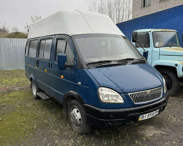 Синий ГАЗ 3221 Газель, объемом двигателя 2.46 л и пробегом 212 тыс. км за 2600 $, фото 1 на Automoto.ua