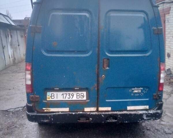 Синий ГАЗ 3221 Газель, объемом двигателя 2.46 л и пробегом 250 тыс. км за 952 $, фото 1 на Automoto.ua