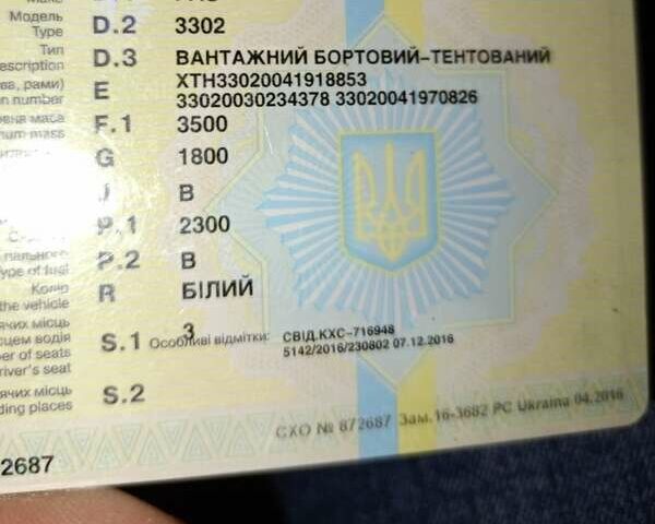 Белый ГАЗ 3302 ГАЗель, объемом двигателя 2.3 л и пробегом 205 тыс. км за 1800 $, фото 10 на Automoto.ua