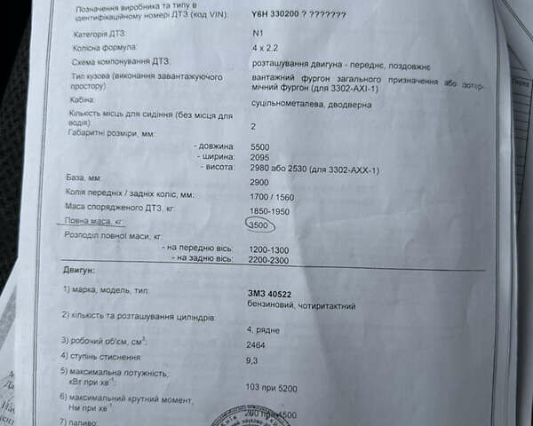 Белый ГАЗ 3302 ГАЗель, объемом двигателя 2.46 л и пробегом 236 тыс. км за 5500 $, фото 29 на Automoto.ua