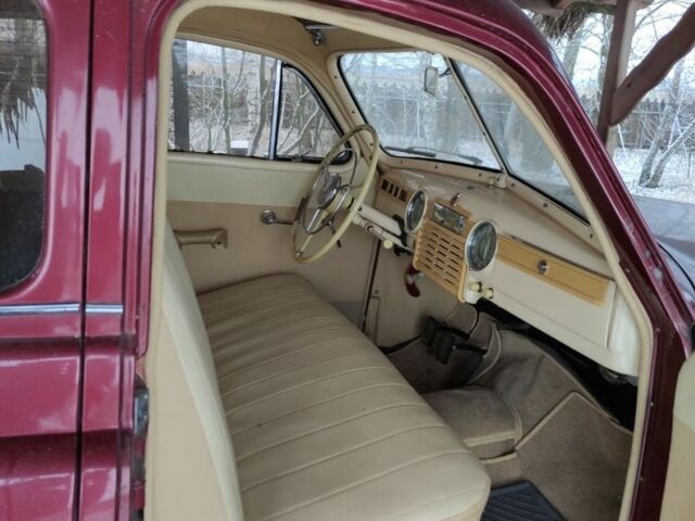 Красный ГАЗ M-20 Победа, объемом двигателя 2.1 л и пробегом 3 тыс. км за 8700 $, фото 5 на Automoto.ua