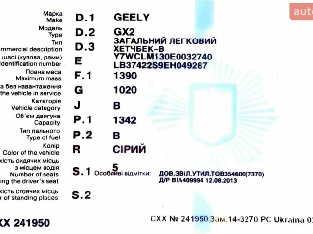 Джили ГХ2, объемом двигателя 1.34 л и пробегом 55 тыс. км за 3700 $, фото 7 на Automoto.ua