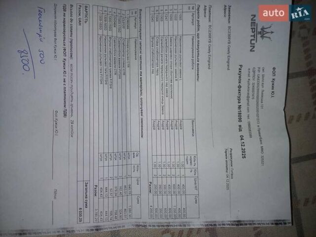 Белый Джили Emgrand EV350, объемом двигателя 0 л и пробегом 131 тыс. км за 13300 $, фото 14 на Automoto.ua