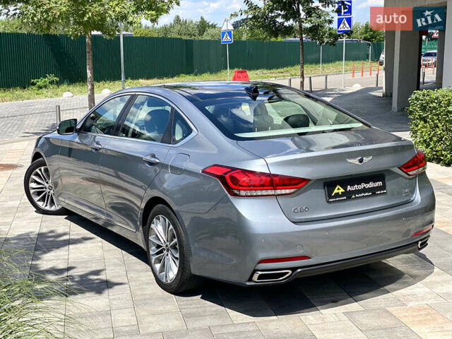 Серый Генезис G80, объемом двигателя 3.78 л и пробегом 70 тыс. км за 19700 $, фото 4 на Automoto.ua