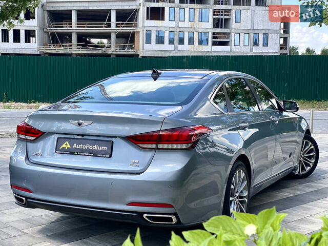 Серый Генезис G80, объемом двигателя 3.78 л и пробегом 70 тыс. км за 19500 $, фото 7 на Automoto.ua