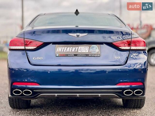 Синий Генезис G80, объемом двигателя 5 л и пробегом 84 тыс. км за 27500 $, фото 12 на Automoto.ua