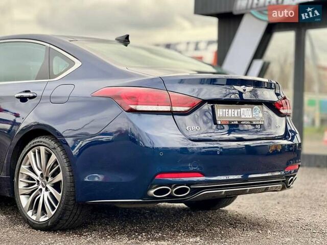 Синий Генезис G80, объемом двигателя 5 л и пробегом 84 тыс. км за 27500 $, фото 11 на Automoto.ua