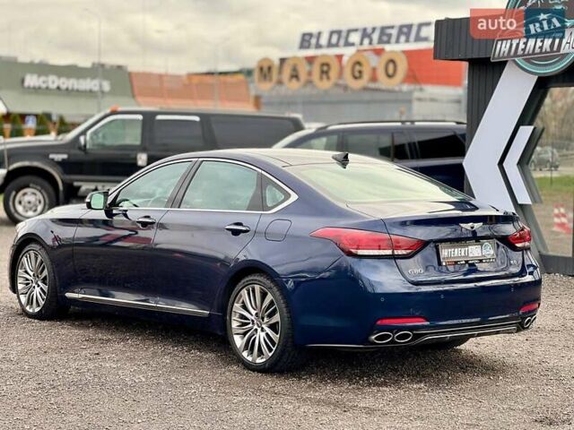 Синий Генезис G80, объемом двигателя 5 л и пробегом 84 тыс. км за 27500 $, фото 3 на Automoto.ua