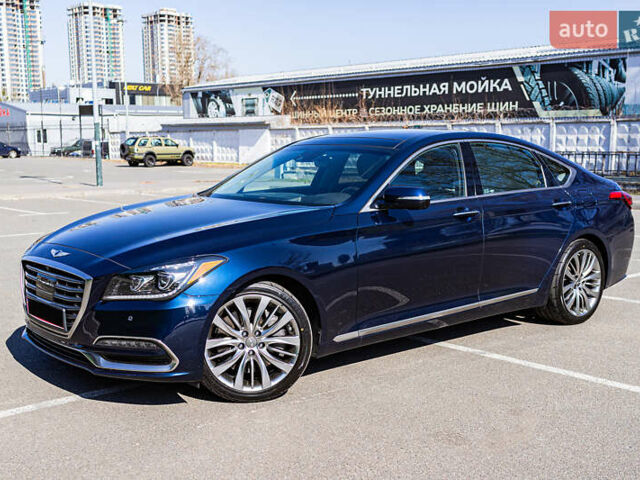 Синий Генезис G80, объемом двигателя 5.04 л и пробегом 82 тыс. км за 26500 $, фото 1 на Automoto.ua