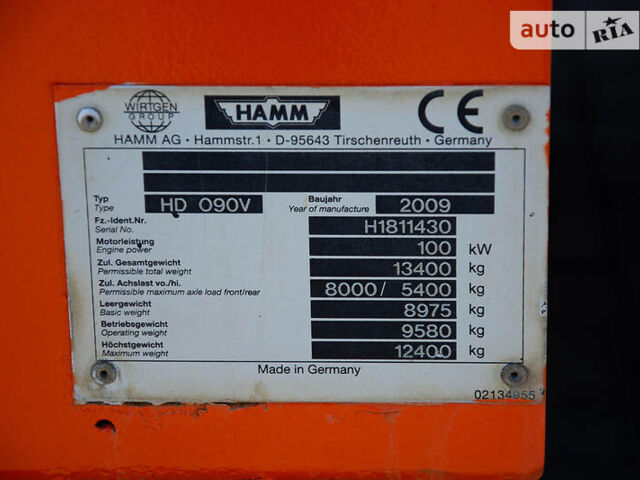 Красный Хамм HD 90, объемом двигателя 4 л и пробегом 5 тыс. км за 44897 $, фото 13 на Automoto.ua