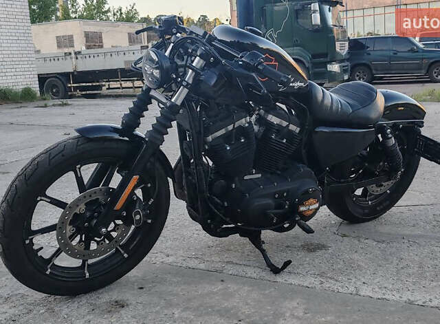Черный Харлей-Дэвидсон 883 Iron, объемом двигателя 0.88 л и пробегом 222 тыс. км за 10000 $, фото 3 на Automoto.ua