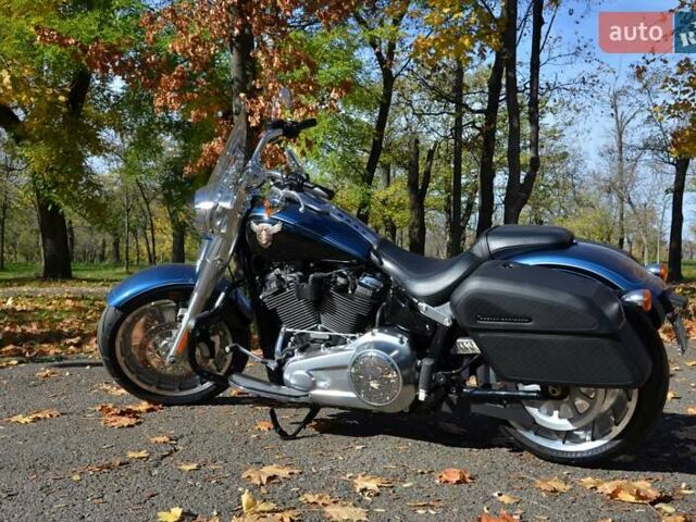 Синий Харлей-Дэвидсон Фэт Бой, объемом двигателя 1.87 л и пробегом 8 тыс. км за 35000 $, фото 7 на Automoto.ua