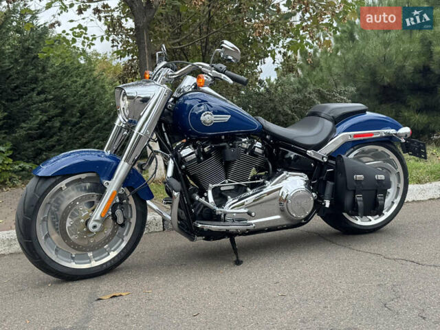 Синий Харлей-Дэвидсон Фэт Бой, объемом двигателя 1.9 л и пробегом 1 тыс. км за 24000 $, фото 11 на Automoto.ua
