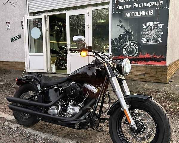 Черный Харлей-Дэвидсон Dyna Softail, объемом двигателя 1.7 л и пробегом 10 тыс. км за 13300 $, фото 1 на Automoto.ua