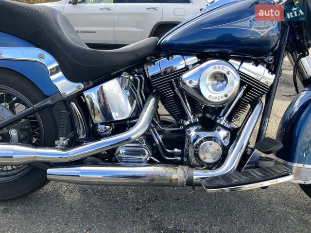 Синій Харлей-Девідсон FLSTC, об'ємом двигуна 1.45 л та пробігом 48 тис. км за 9000 $, фото 5 на Automoto.ua