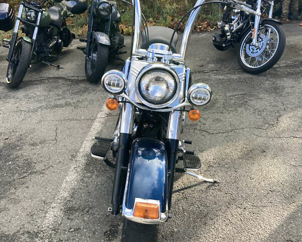 Синій Харлей-Девідсон FLSTC, об'ємом двигуна 1.45 л та пробігом 48 тис. км за 9000 $, фото 3 на Automoto.ua