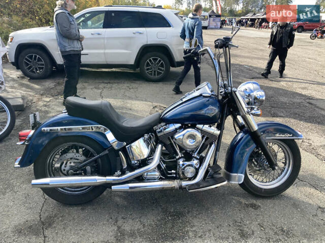 Синій Харлей-Девідсон FLSTC, об'ємом двигуна 1.45 л та пробігом 48 тис. км за 9000 $, фото 2 на Automoto.ua