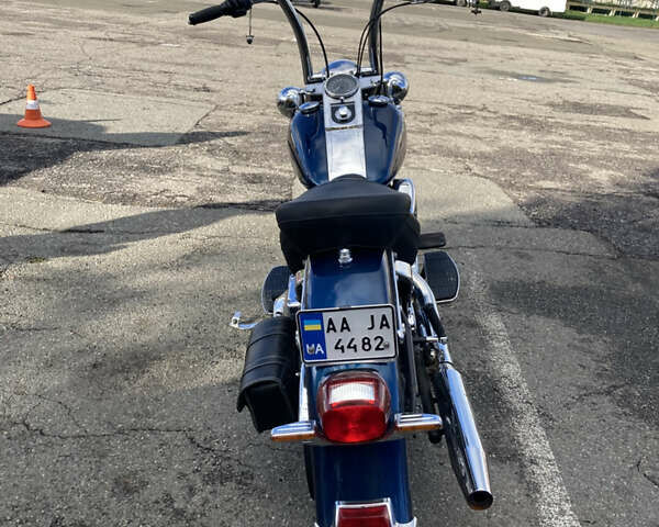 Синій Харлей-Девідсон FLSTC, об'ємом двигуна 1.45 л та пробігом 48 тис. км за 9000 $, фото 1 на Automoto.ua