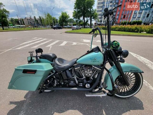 Зеленый Харлей-Дэвидсон Softail Deluxe, объемом двигателя 1.69 л и пробегом 43 тыс. км за 28000 $, фото 6 на Automoto.ua