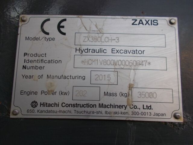 Хітачі ZX350LC-3, об'ємом двигуна 0 л та пробігом 0 тис. км за 97505 $, фото 5 на Automoto.ua