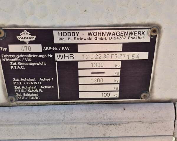 Белый Хобби 475, объемом двигателя 0 л и пробегом 10 тыс. км за 6999 $, фото 9 на Automoto.ua