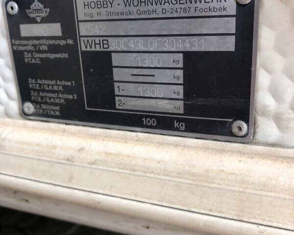 Хобби Wohnwagenwerk 2003 в Кривом Роге на Automoto.ua Белый Хобби Wohnwagenwerk, объемом двигателя 0 л и пробегом 2 тыс. км за 9500 $, фото 24 на Automoto.ua