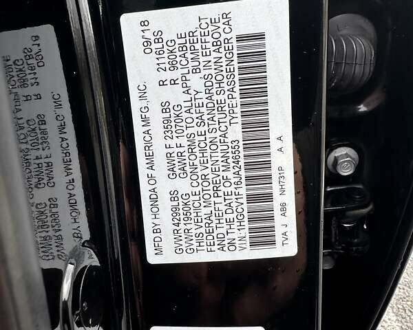 Черный Хонда Аккорд, объемом двигателя 1.5 л и пробегом 126 тыс. км за 15500 $, фото 17 на Automoto.ua