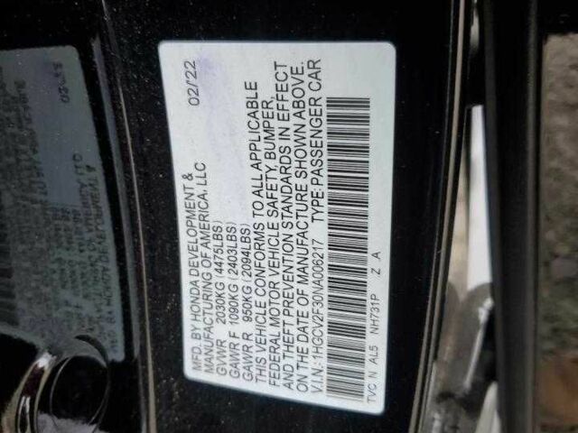 Чорний Хонда Аккорд, об'ємом двигуна 2 л та пробігом 66 тис. км за 6600 $, фото 11 на Automoto.ua