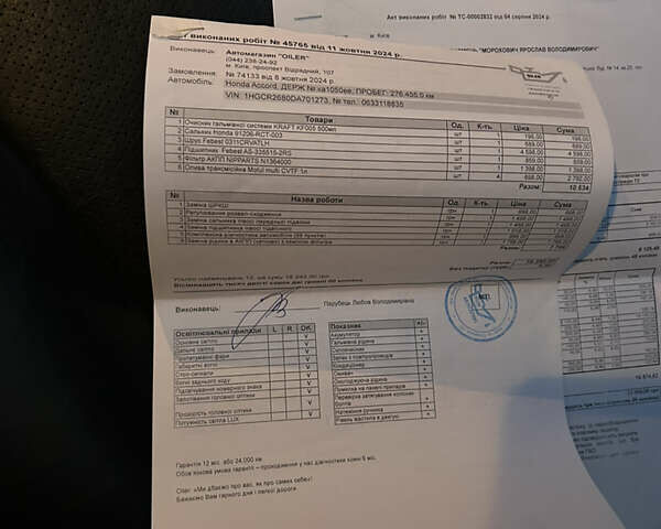 Серый Хонда Аккорд, объемом двигателя 2.4 л и пробегом 293 тыс. км за 11499 $, фото 23 на Automoto.ua