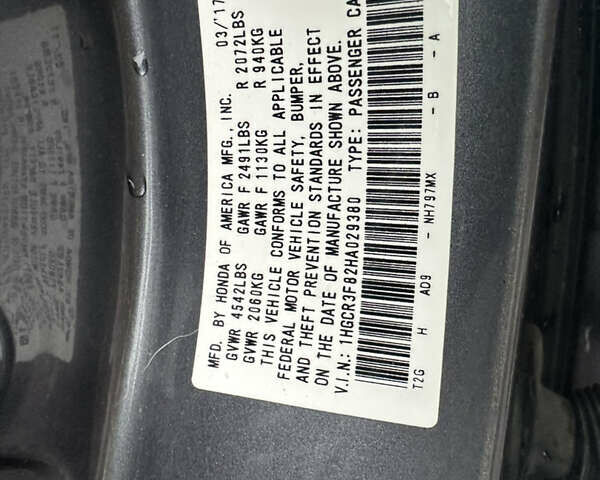 Сірий Хонда Аккорд, об'ємом двигуна 3.5 л та пробігом 107 тис. км за 17900 $, фото 34 на Automoto.ua