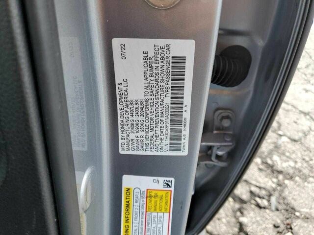 Сірий Хонда Аккорд, об'ємом двигуна 0 л та пробігом 86 тис. км за 6500 $, фото 11 на Automoto.ua