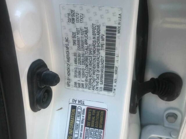 Белый Хонда СРВ, объемом двигателя 2.4 л и пробегом 160 тыс. км за 14999 $, фото 12 на Automoto.ua