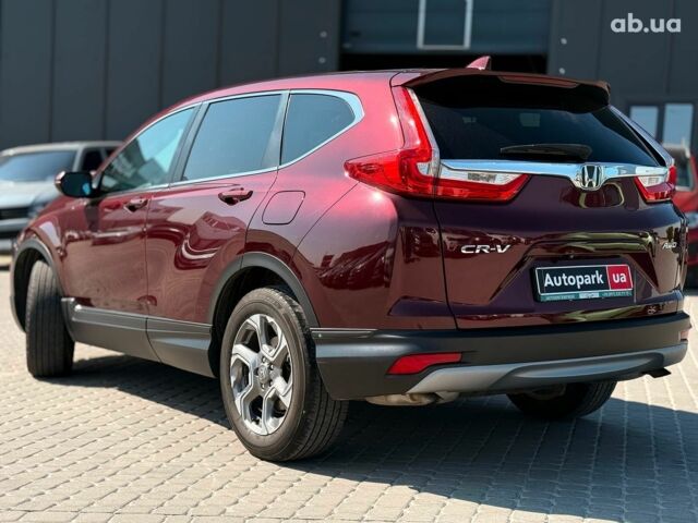 Красный Хонда СРВ, объемом двигателя 1.5 л и пробегом 84 тыс. км за 20490 $, фото 6 на Automoto.ua