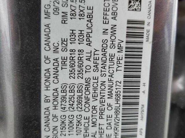 Сірий Хонда СРВ, об'ємом двигуна 1.5 л та пробігом 79 тис. км за 18000 $, фото 12 на Automoto.ua