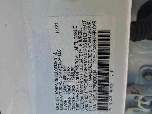 Білий Хонда Сівік, об'ємом двигуна 1.5 л та пробігом 24 тис. км за 6500 $, фото 11 на Automoto.ua